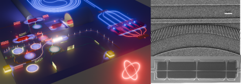 Hybrid Integrated quantum atomic-photonic devices